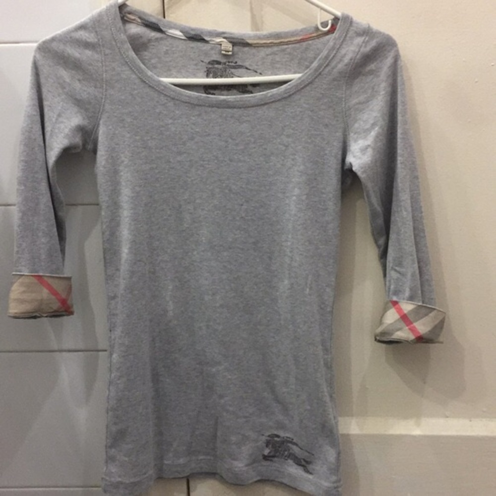 Burberry grey top XS